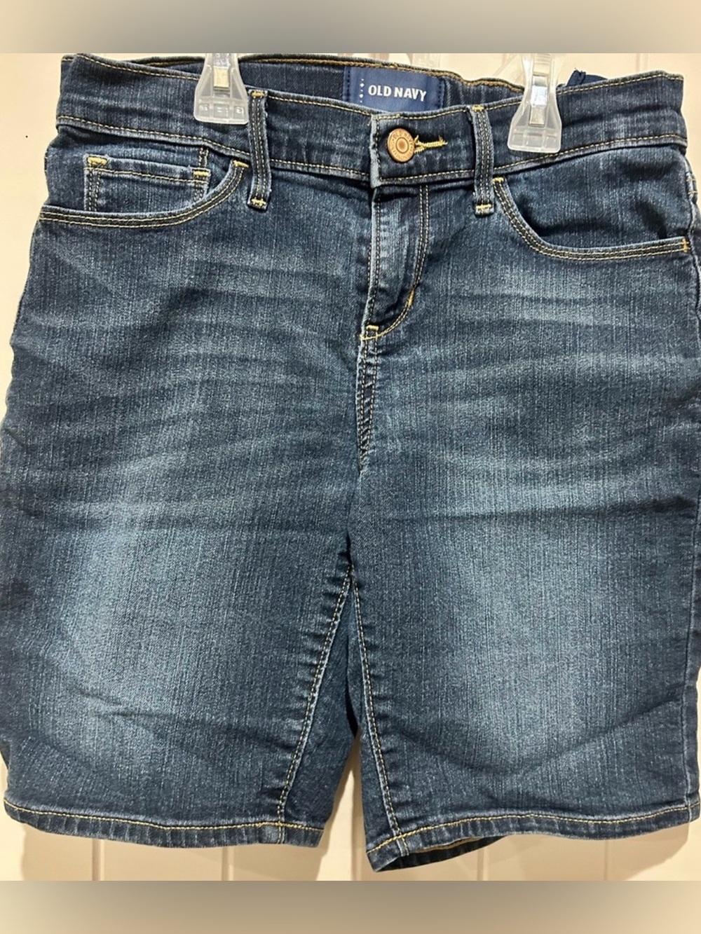 Old Navy Girl’s Blue Denim Bermuda Shorts (Jorts) With adjustable Waistband